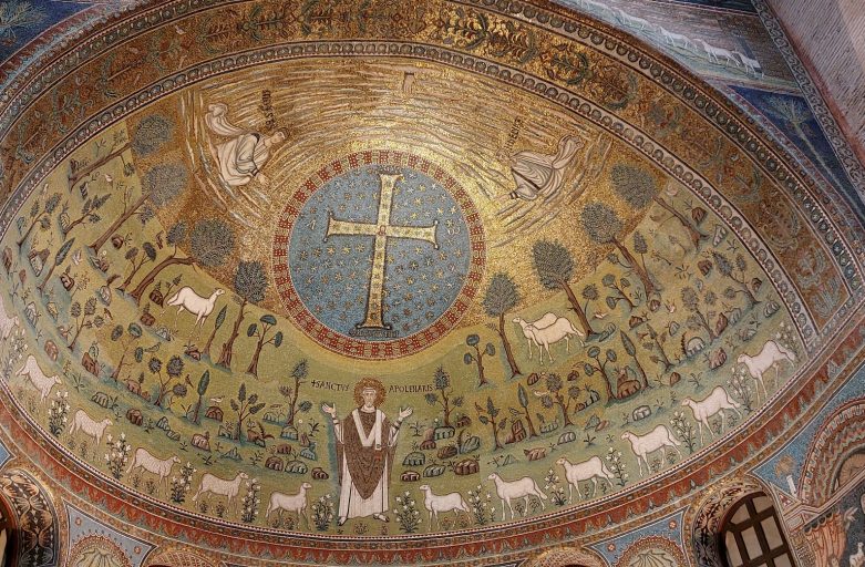 Il giardino dell’Eden nel mosaico di Sant’Apollinare in Classe a Ravenna